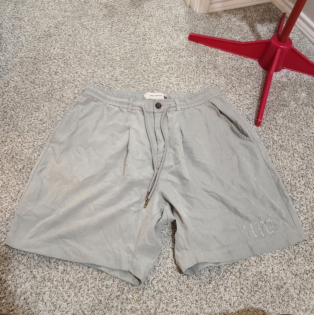 Honor the Gift Baggy Fit Gray 7" Drawstring Shorts Size L